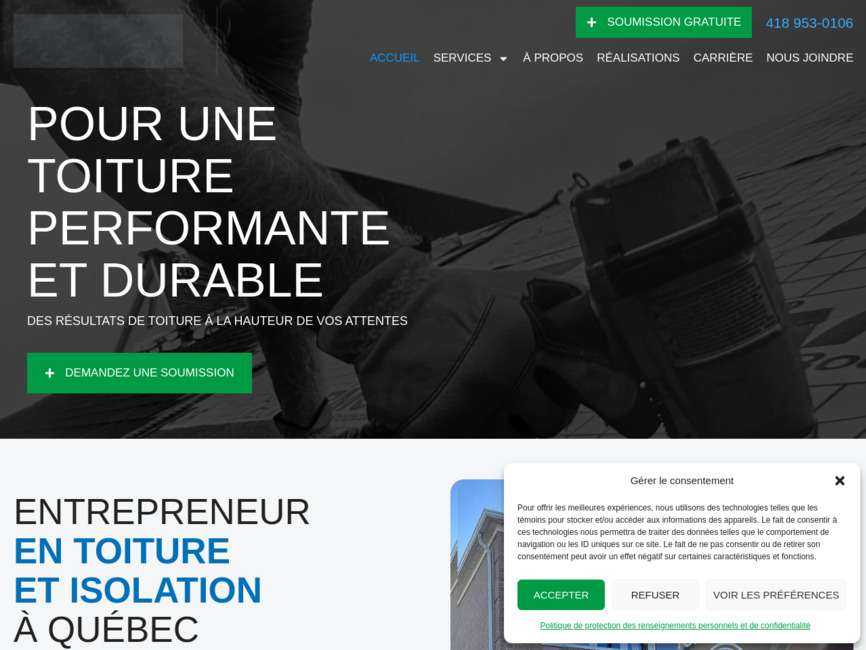 Toitures & isolation qu�bec df |�couvreur � qu�bec et charlesbourg