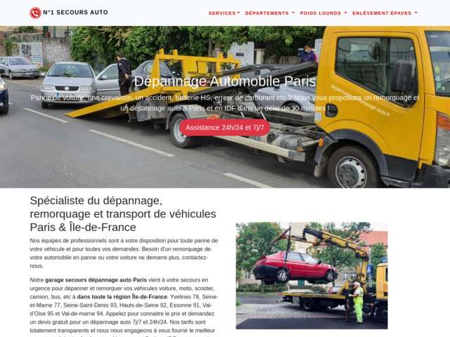 Dépannage auto paris & idf 7j24