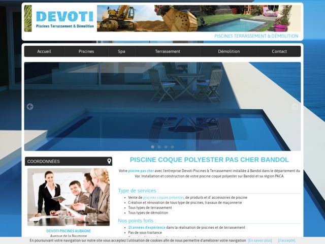 Fabrication et l'installation de piscines - Devoti Piscines