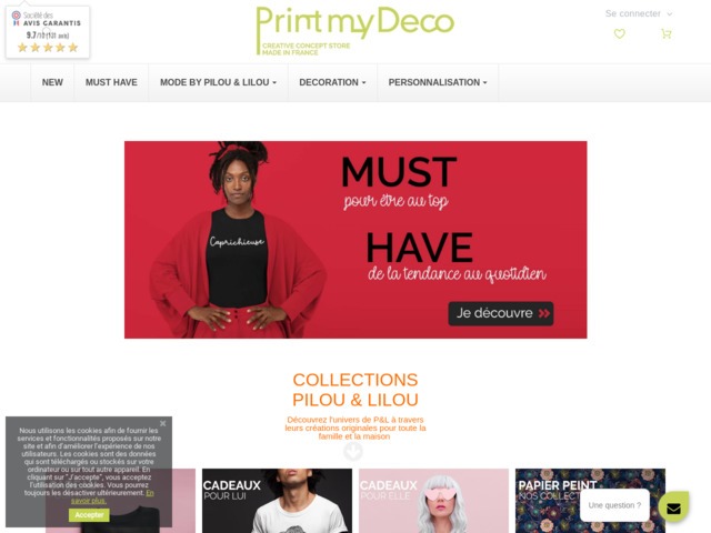 Printmydeco : t-shirt personnalisé