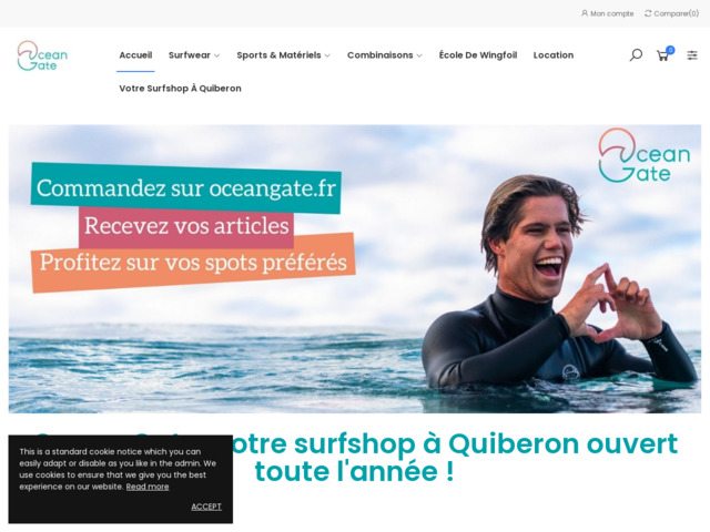 Oceangate.fr, votre surf shop en ligne ouvert toute l'année