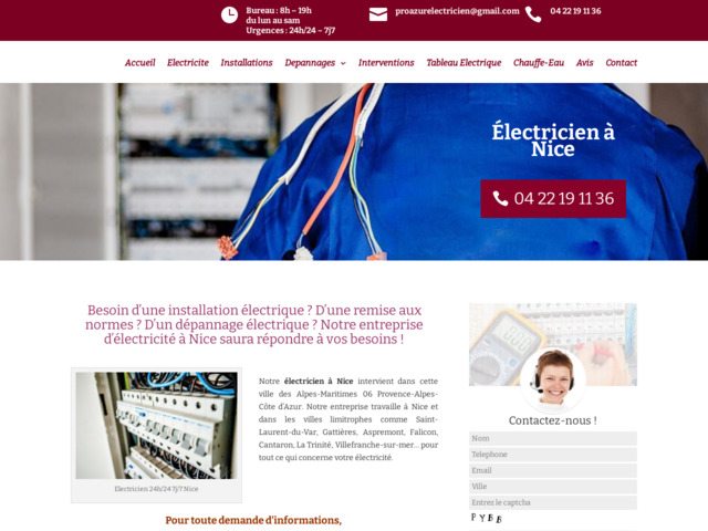 Electricien à Nice