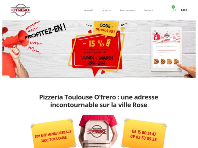 Pizza au feu de bois  toulouse