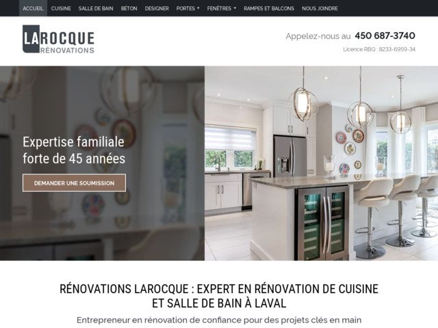 Rénovations Larocque - Céramique - Rénovation cuisine et salle de bain Laval