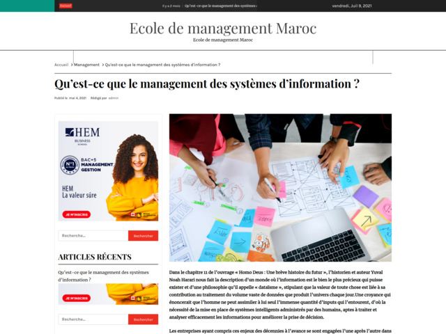 Ecole de commerce maroc