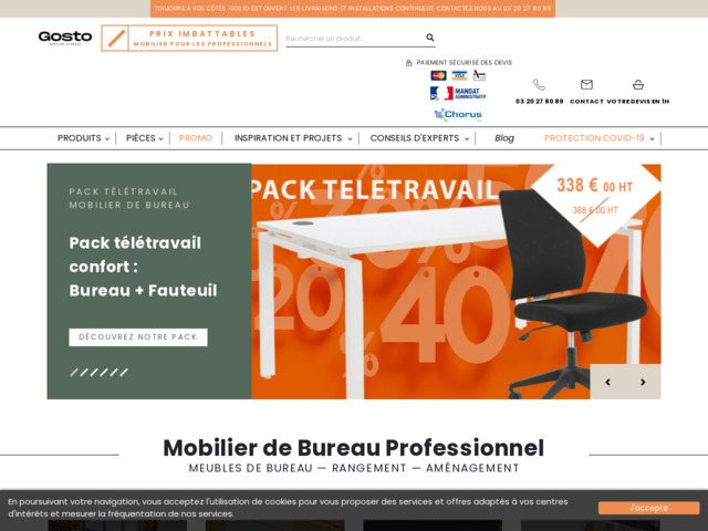 Fournisseur mobilier de bureau