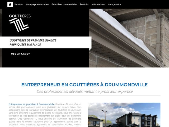 Gouttires tl est votre rfrence en gouttires  drummondville