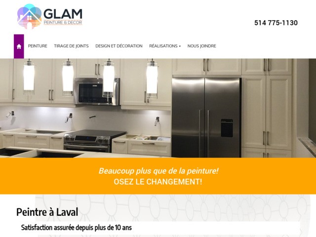Glam peinture et décor est le spécialiste en peinture et en décoration