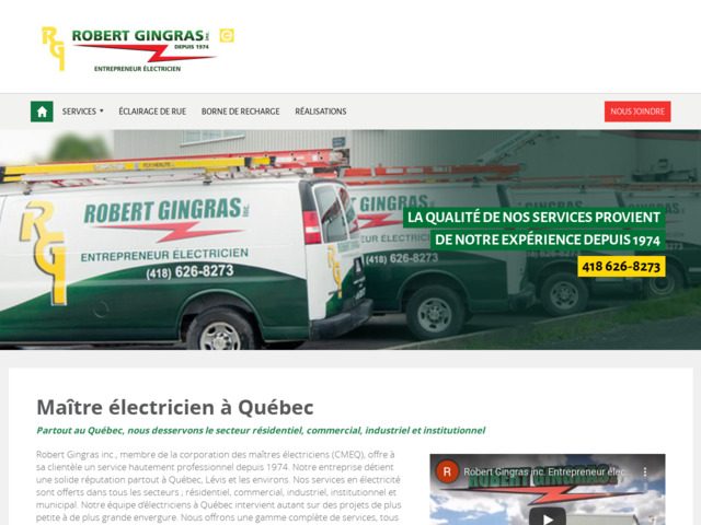 Robert gingras inc., maître électricien à québec