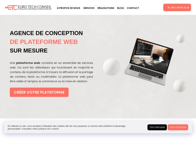 Création plateforme web sur mesure