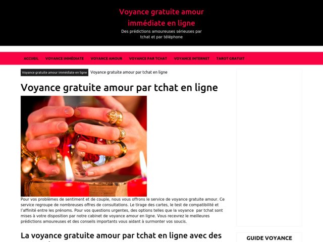 Voyance gratuite amour