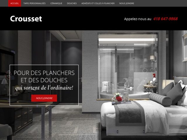 Crousset - fournisseur de tapis, planchers et douches  qubec