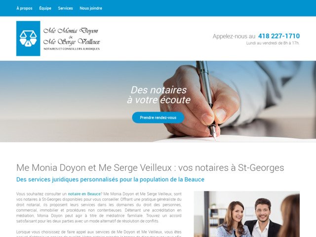 Monia doyon et serge veilleux, notaires - notaire st-georges, beauce