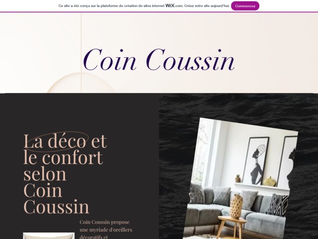 Coin coussin
