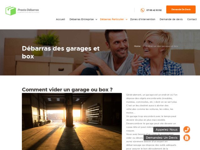 Débarras des garages et box