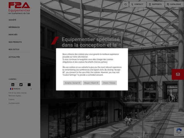 Fabrication équipementier aéraulique et acoustique : F2A