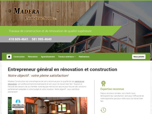 Madera Construction Inc - Rénovation à Lévis