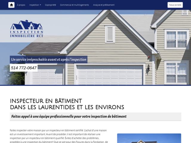 Inspection immobilire rct - inspecteur en btiment dans les laurentides
