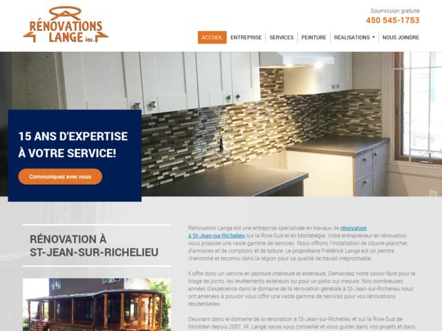 Rénovation lange inc. - entrepreneur en rénovation à st-jean-sur-richelieu