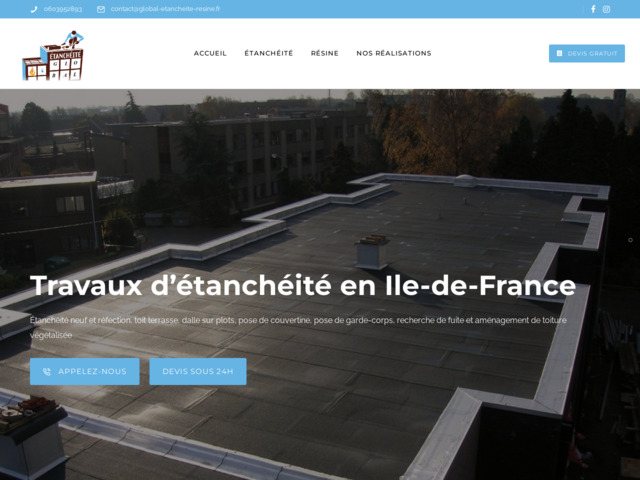 Etanchéité neuf et réfection, toit terrasse, dalle sur plots, ..