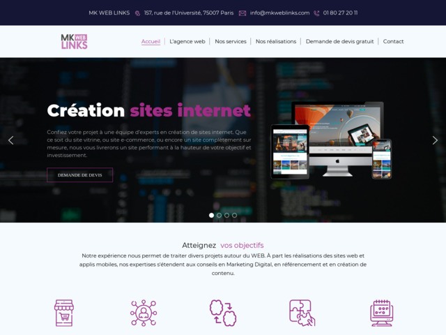 Cration de site internet et dveloppement mobile