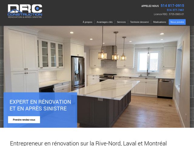 Groupe DRC Construction | Entrepreneur en rénovation Rive-Nord, Laval