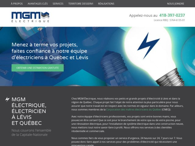 MGM Electrique | Electricien dans la rgion de Qubec et de Lvis