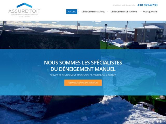 Assure-toit |dneigement de toiture rsidentielle et commerciale  qubec