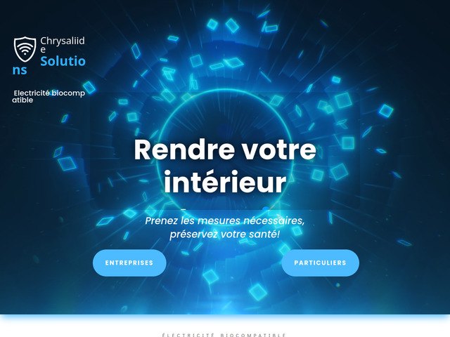 Chrysalide, lectricit biocompatible, diagnostic lectromagntique