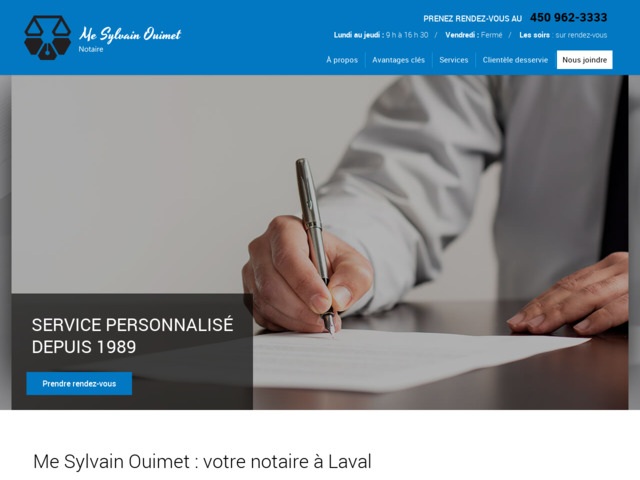 Me Sylvain Ouimet | Notaire à Laval
