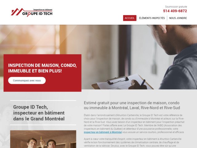 Groupe ID Tech | Inspecteur en btiment dans le Grand Montral