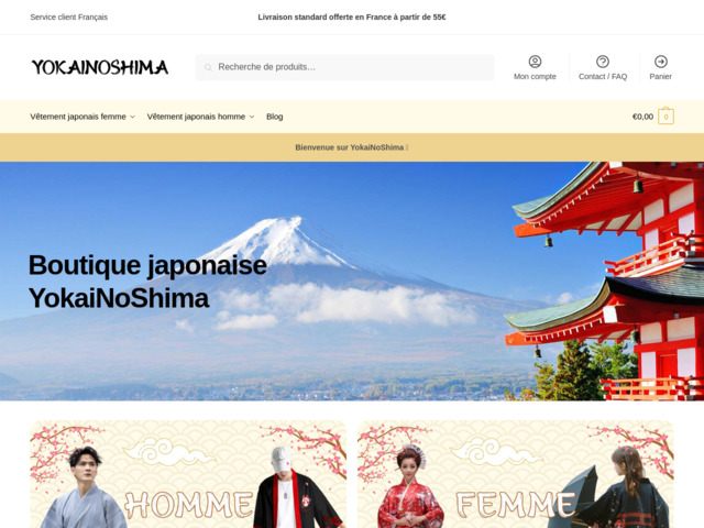 Boutique yokainoshima : mode vêtement et décoration japonaise