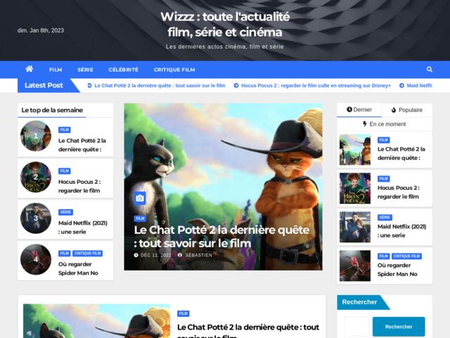 Wizzz : critique et actualit film, srie et cinma