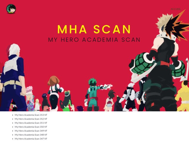 My hero academia scan vf du manga mha