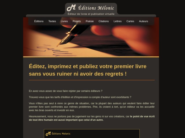 Les éditions Melonic