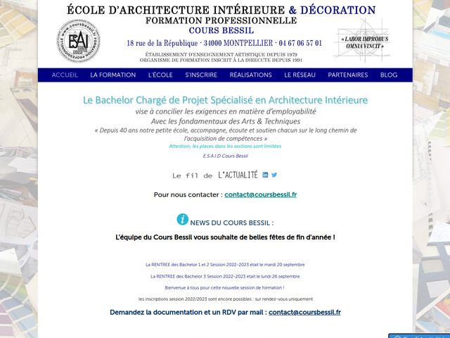 Ecole d'architecture interieure