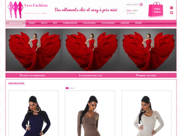 Vente en ligne de vtements et chaussures femmes