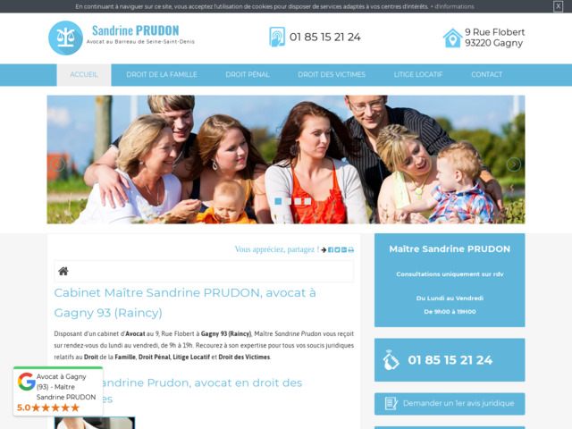 Cabinet d'avocat à gagny - maître sandrine prudon