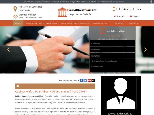 Cabinet d'avocat en droit des affaires à Paris 17