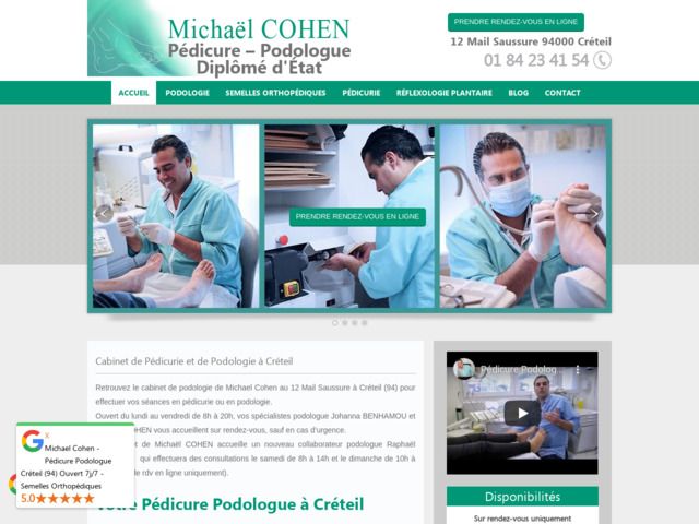 Pédicure podologue michaël cohen à créteil