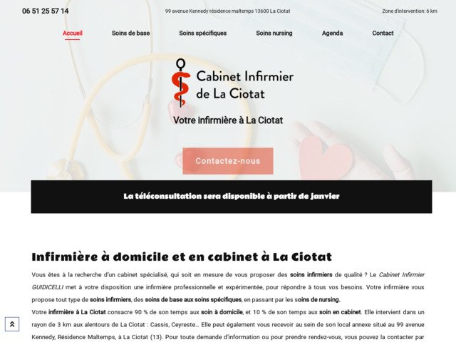 Votre infirmière à domicile à La Ciotat
