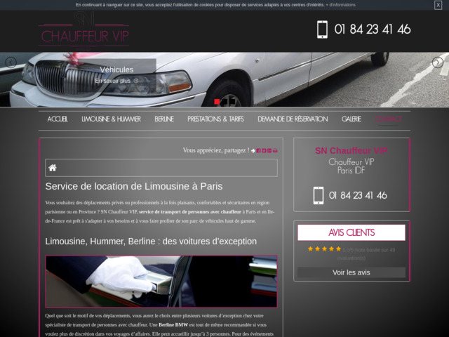 Agence de location de limousine à paris