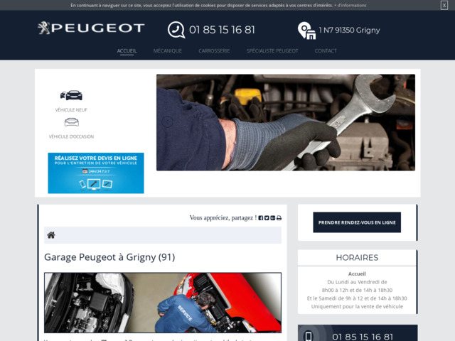 Garage automobile Peugeot à Grigny