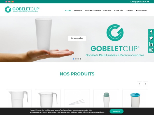 Découvrez notre gamme de gobelets personnalisables & réutilisables