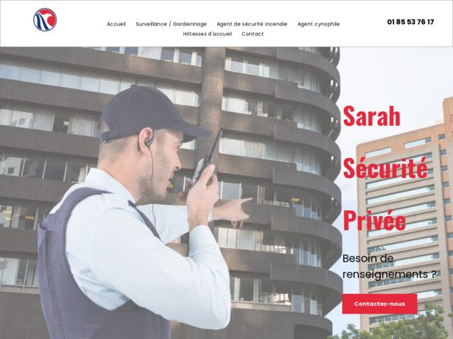 Agent de sécurité d'incendie à Paris