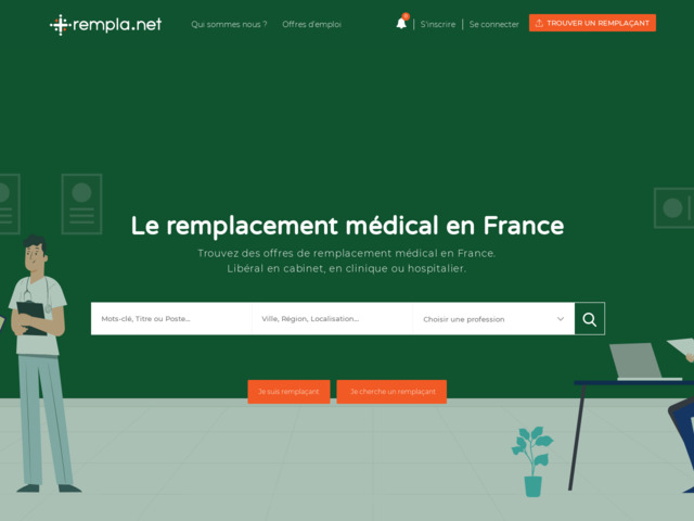 Remplanet - annonces de remplacement mdical et paramdical en france