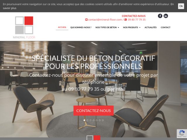 Spécialisée dans les bétons décoratifs