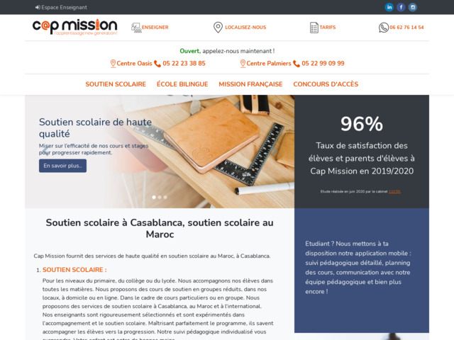 Soutien scolaire et centre de langues à casablanca