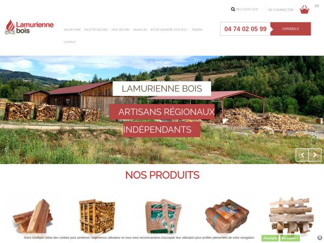 Vente en ligne de bois de chauffage: lamurienne bois