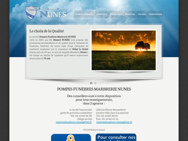 Pompes funebres nunes